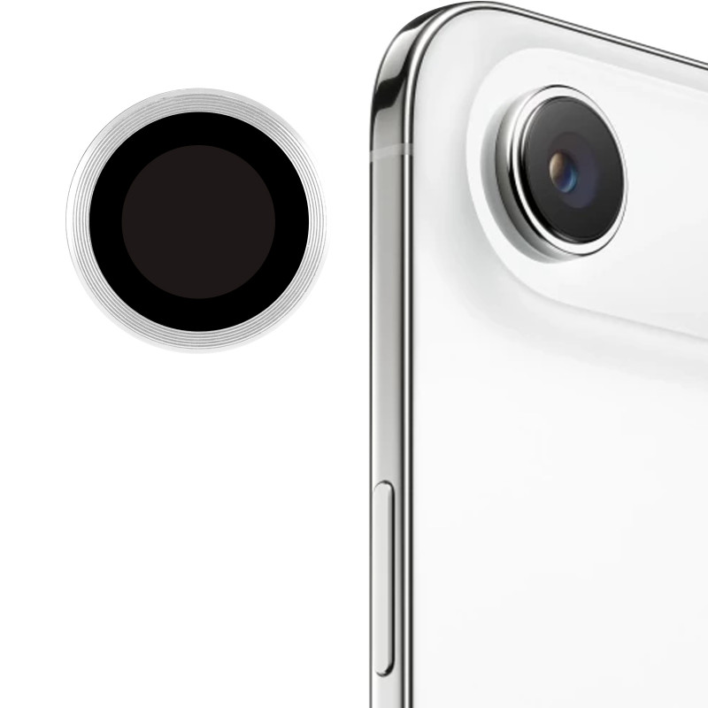 Защитное стекло Metal Classic на камеру (в упак.) для Apple iPhone 17 Air (6.5") (Серебряный / Silver) в магазине vchehle.ua