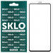 Захисне скло SKLO 5D на Samsung Galaxy S25 Edge (Чорний / Біла підкладка)