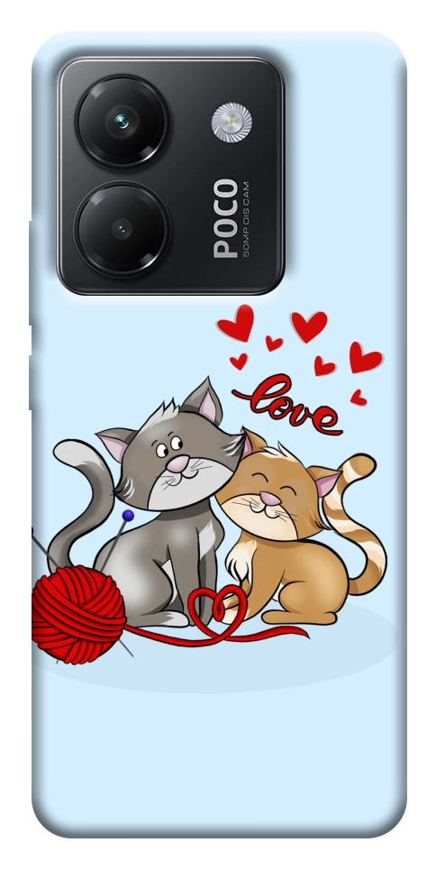 Чохол Два коти Love для Xiaomi Poco M7 Pro 5G