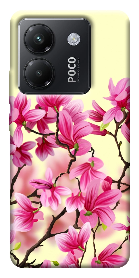 Чохол Квіти сакури для Xiaomi Poco M7 Pro 5G