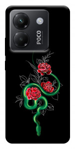 Чохол Snake in flowers для Xiaomi Poco M7 Pro 5G