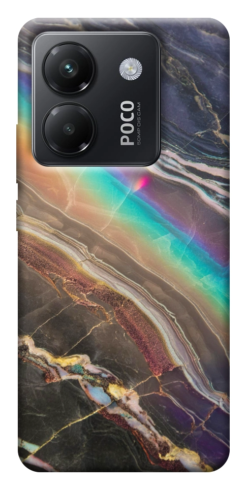 Чехол Радужный мрамор для Xiaomi Poco M7 Pro 5G
