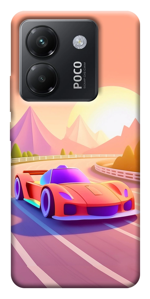Чохол Машинка на заході сонця для Xiaomi Poco M7 Pro 5G