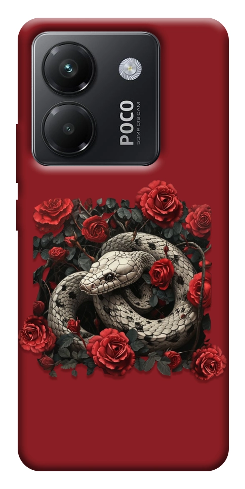 Чохол Roses snake для Xiaomi Poco M7 Pro 5G