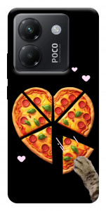 Чохол Pizza Love Cat для Xiaomi Poco M7 Pro 5G