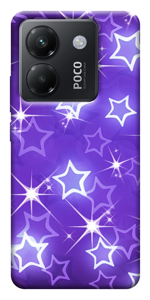 Чохол Purple sparkles для Xiaomi Poco M7 Pro 5G