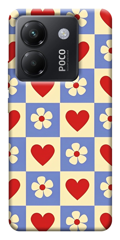 Чохол Серця-квіточки для Xiaomi Poco M7 Pro 5G