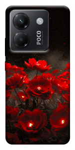 Чохол Burning flowers для Xiaomi Poco M7 Pro 5G