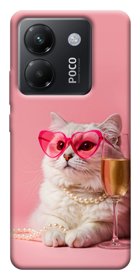 Чехол Pinky cat для Xiaomi Poco M7 Pro 5G
