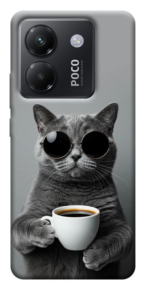 Чехол Grey cat coffee для Xiaomi Poco M7 Pro 5G