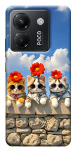 Чохол Flower cats для Xiaomi Poco M7 Pro 5G