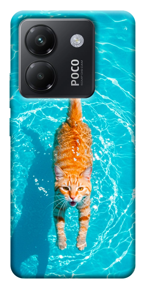 Чехол Cat swimming для Xiaomi Poco M7 Pro 5G