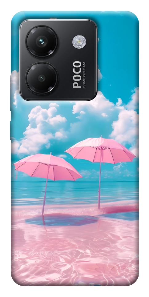 Чохол Рожеві парасольки для Xiaomi Poco M7 Pro 5G