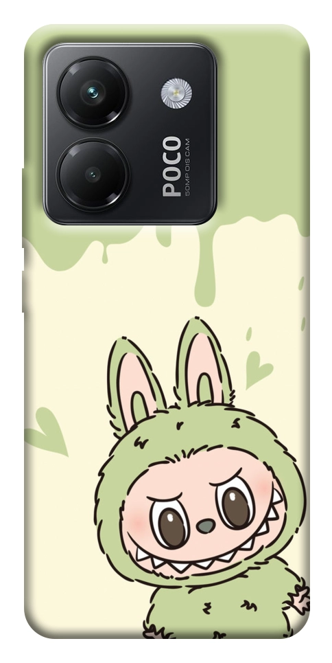 Чохол Labubu green для Xiaomi Poco M7 Pro 5G
