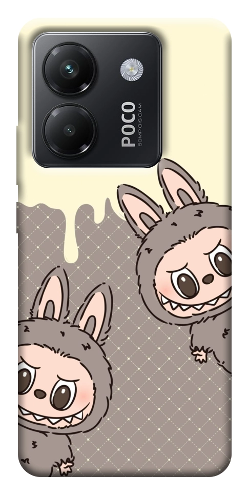 Чохол Labubu twins для Xiaomi Poco M7 Pro 5G