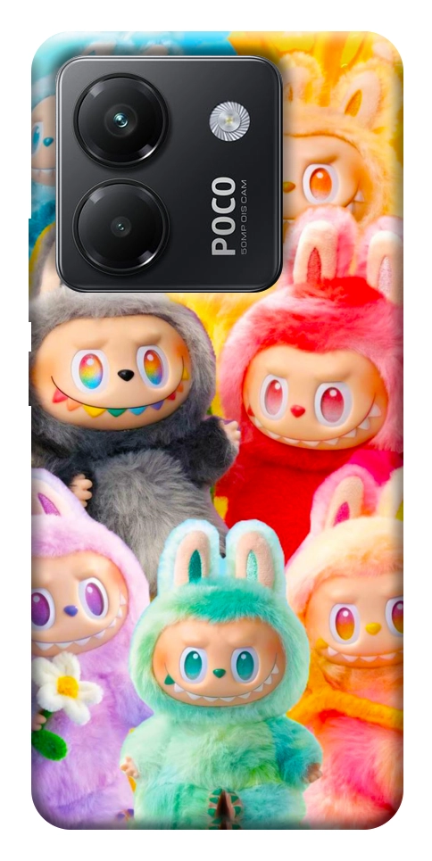 Чохол Rainbow labubu для Xiaomi Poco M7 Pro 5G