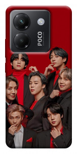 Чохол BTS in red для Xiaomi Poco M7 Pro 5G