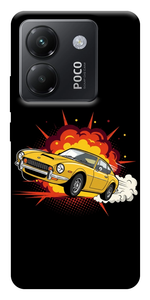 Чохол Retro comics car black для Xiaomi Poco M7 Pro 5G