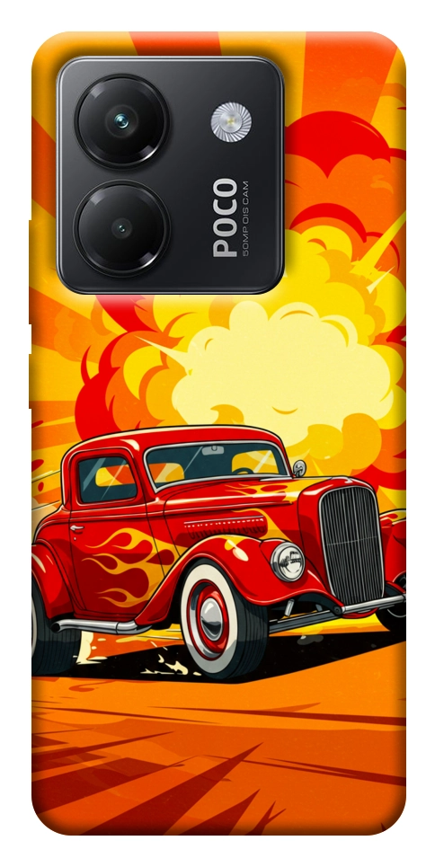 Чохол Retro comics car для Xiaomi Poco M7 Pro 5G