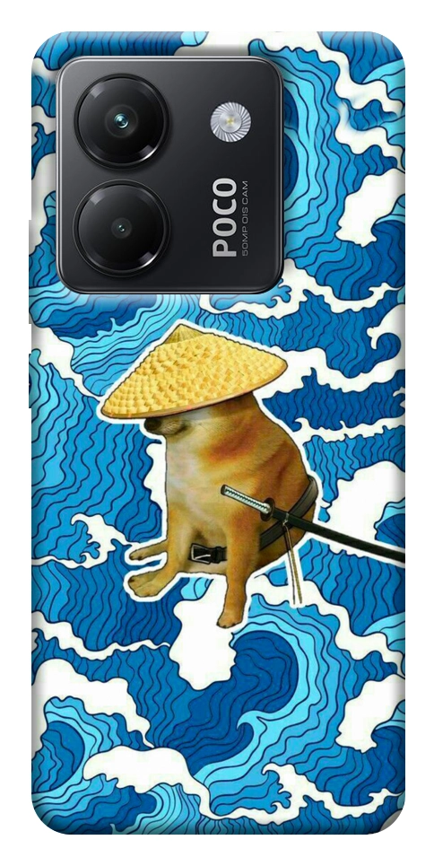 Чохол Sad dog samurai для Xiaomi Poco M7 Pro 5G