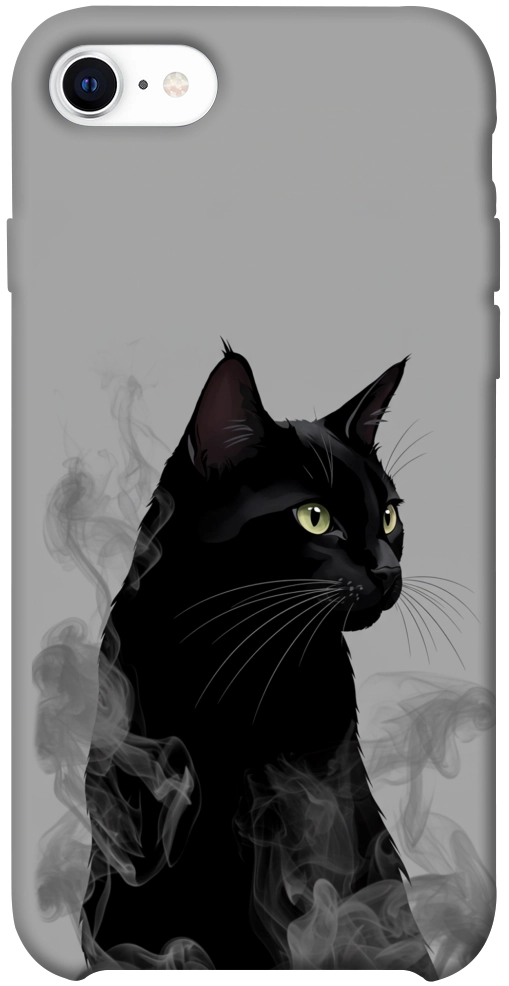 Чехол Smoke cat для iPhone SE (2020)
