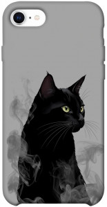 Чохол Smoke cat для iPhone SE (2020)
