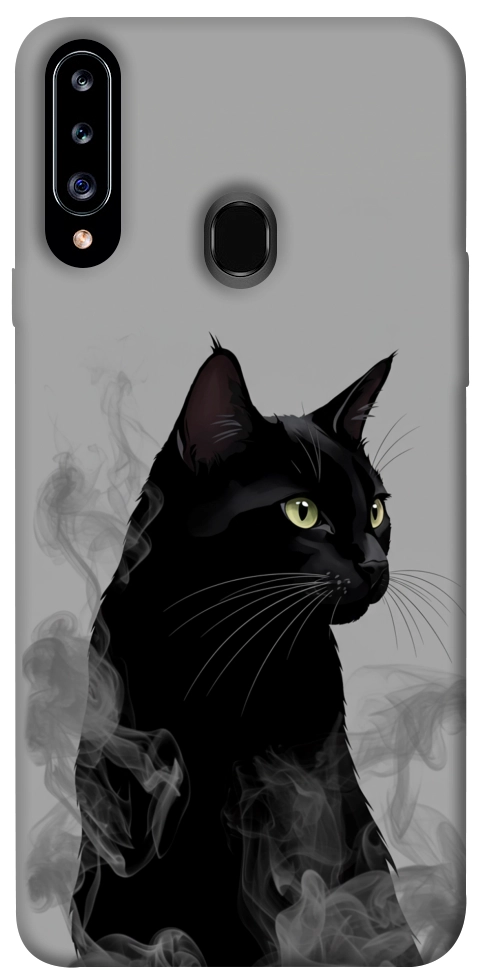 Чохол Smoke cat для Galaxy A20s (2019)