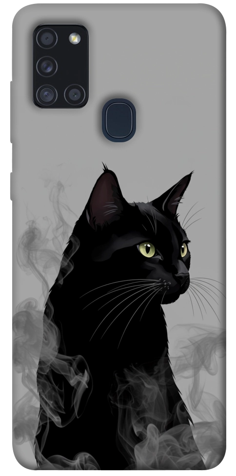 Чехол Smoke cat для Galaxy A21s (2020)