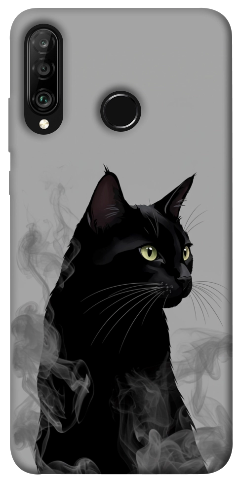 Чохол Smoke cat для Huawei P30 Lite