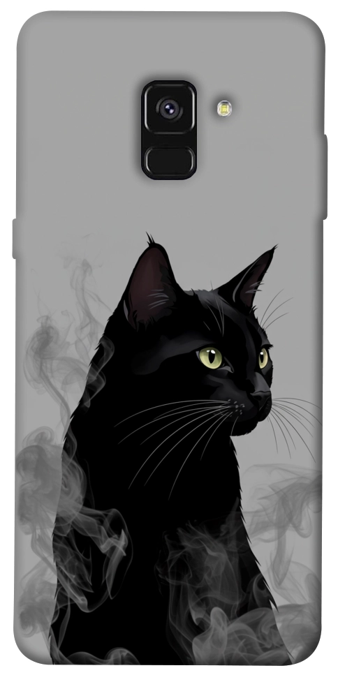 Чехол Smoke cat для Galaxy A8 (2018)