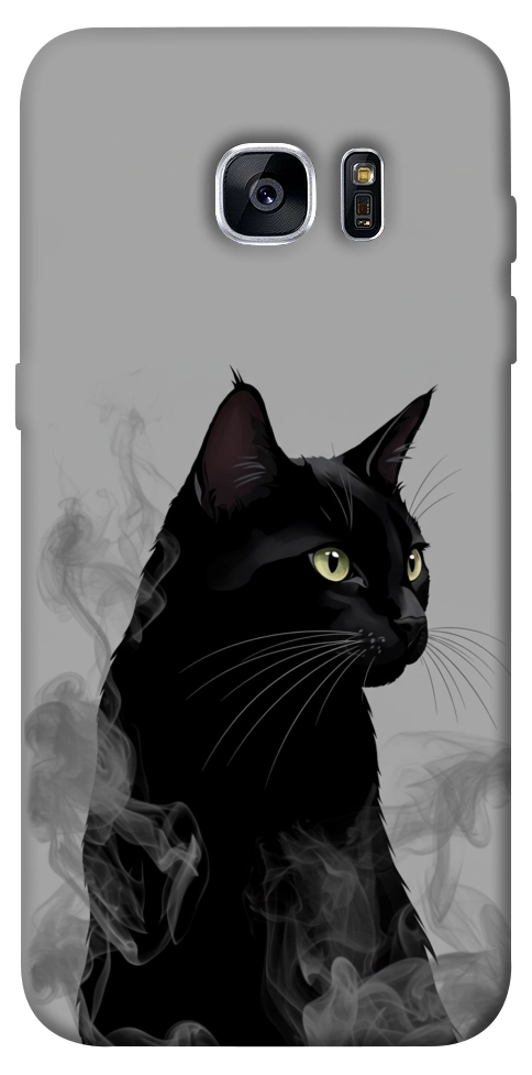 Чехол Smoke cat для Galaxy S7 Edge