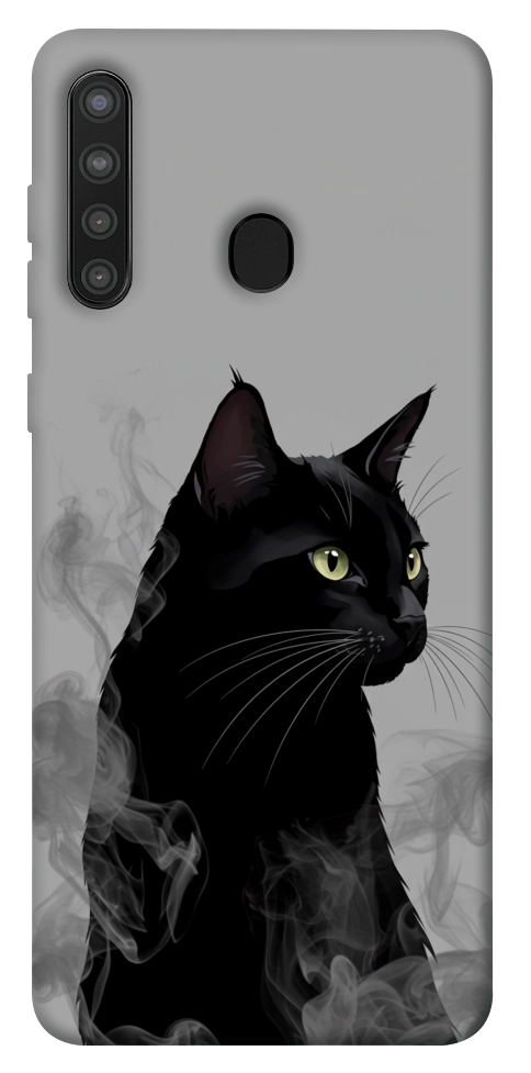 Чохол Smoke cat для Galaxy A21
