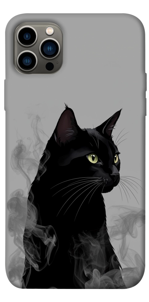 Чохол Smoke cat для iPhone 12 Pro