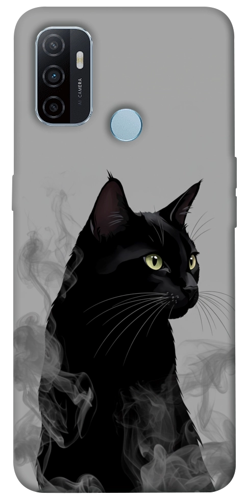 Чохол Smoke cat для Oppo A32