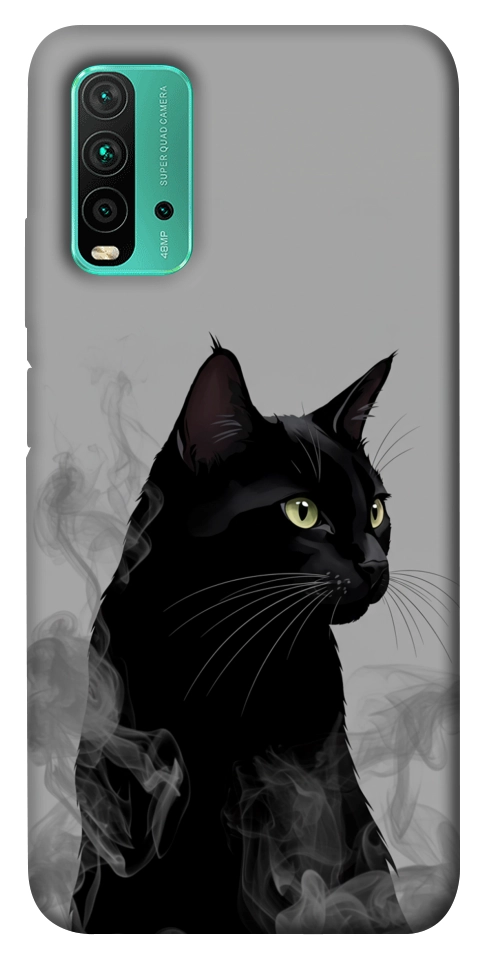 Чохол Smoke cat для Xiaomi Redmi Note 9 4G