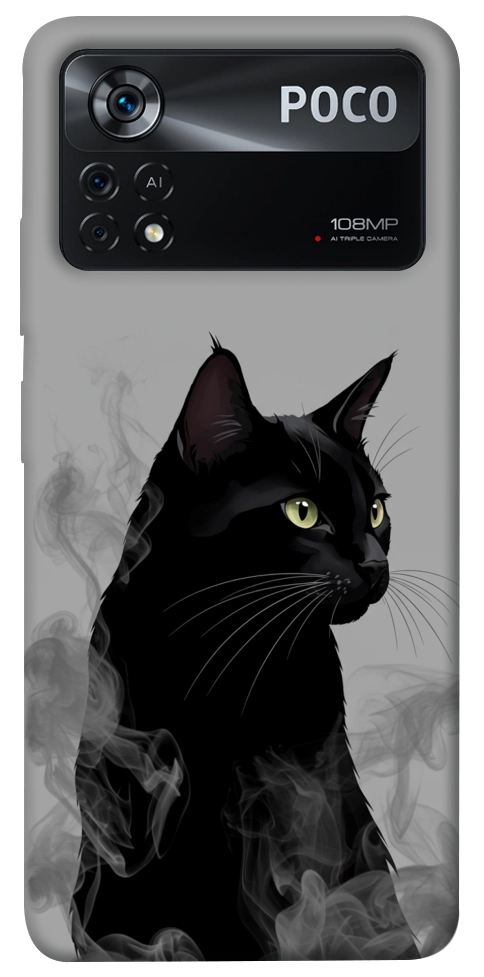 Чехол Smoke cat для Xiaomi Poco X4 Pro