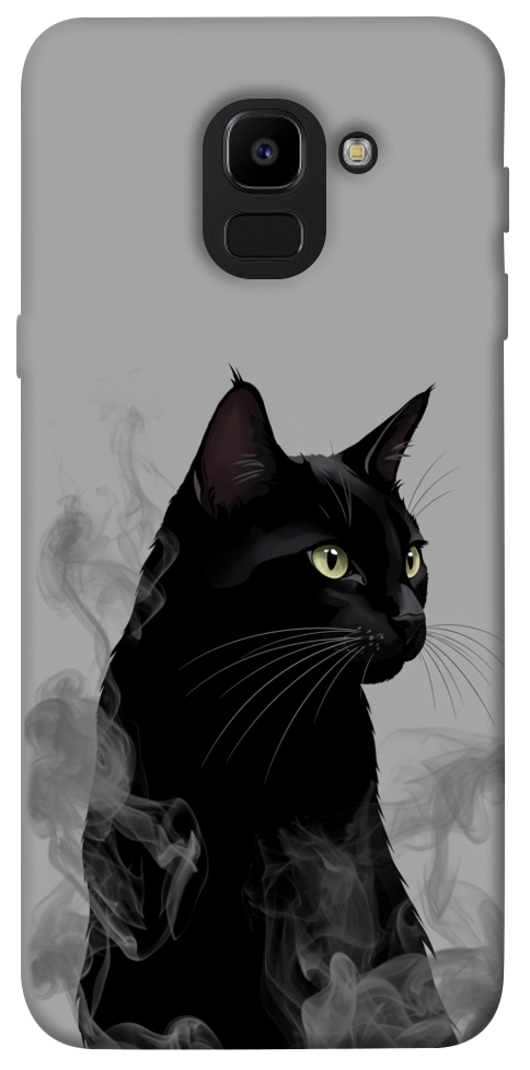 Чохол Smoke cat для Galaxy J6 (2018)