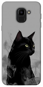 Чохол Smoke cat для Galaxy J6 (2018)