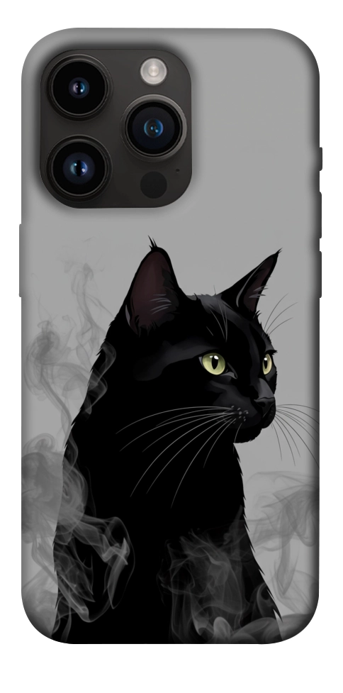 Чохол Smoke cat для iPhone 14 Pro