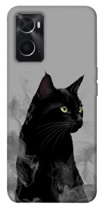 Чохол Smoke cat для Oppo A76 4G