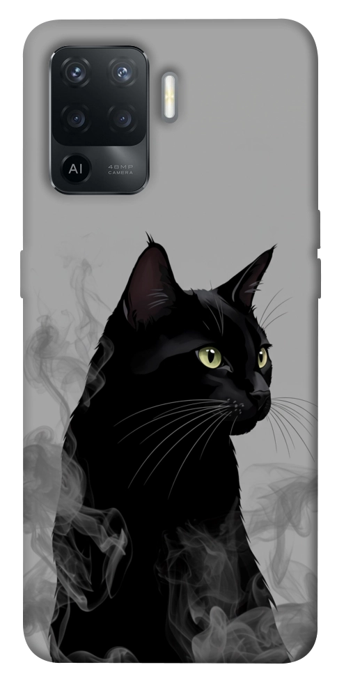 Чохол Smoke cat для Oppo Reno 5 Lite