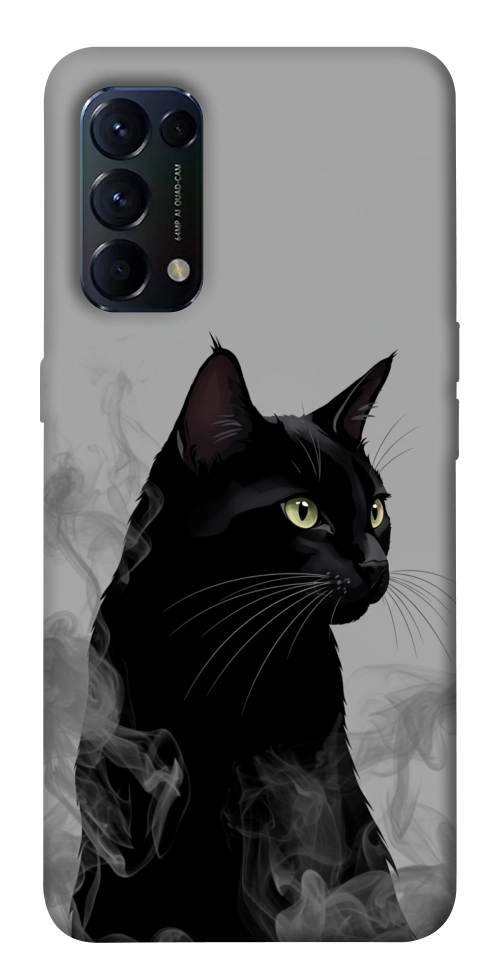 Чохол Smoke cat для Oppo Reno 5 4G