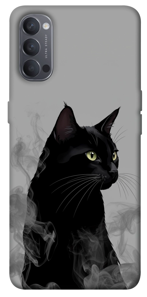 Чехол Smoke cat для Oppo Reno 4