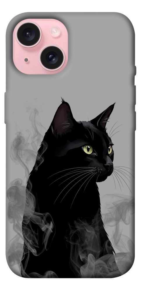 Чехол Smoke cat для iPhone 15