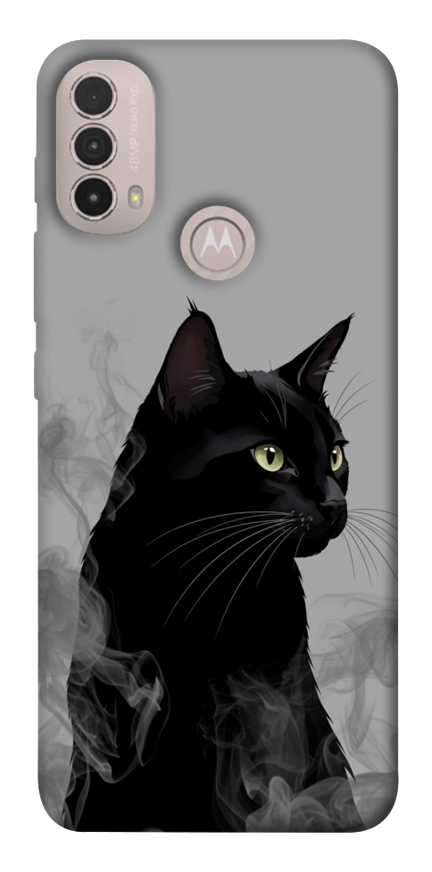 Чохол Smoke cat для Motorola Moto E30
