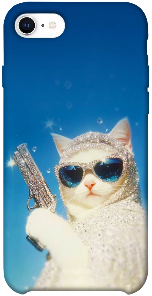 Чехол Diamond kitty для iPhone SE (2020)