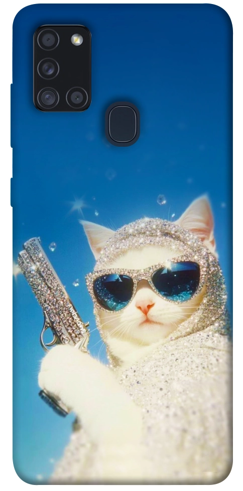 Чохол Diamond kitty для Galaxy A21s (2020)