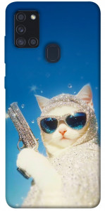 Чехол Diamond kitty для Galaxy A21s (2020)