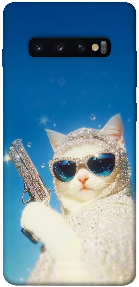 Чехол Diamond kitty для Galaxy S10 Plus (2019)