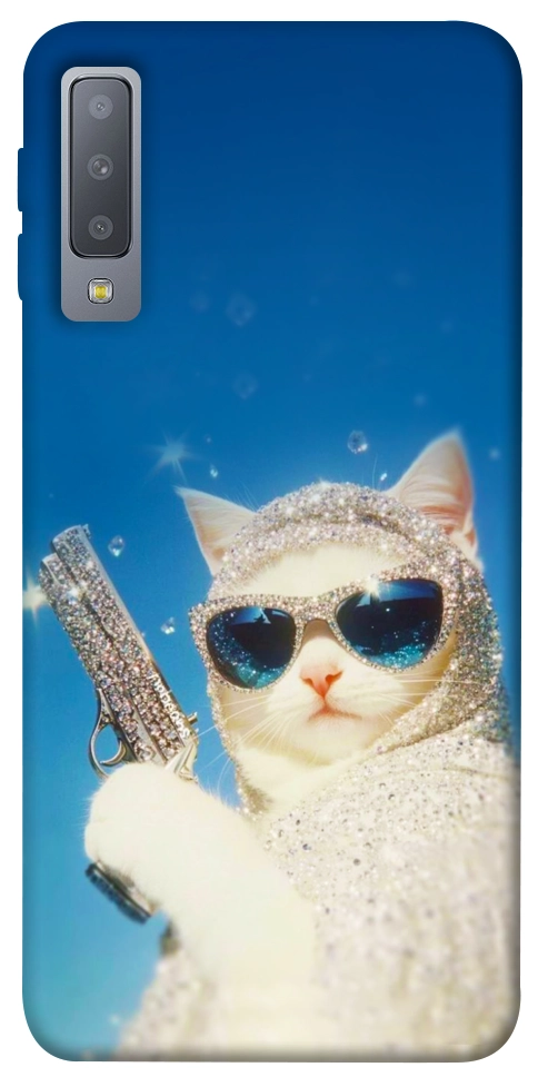 Чохол Diamond kitty для Galaxy A7 (2018)